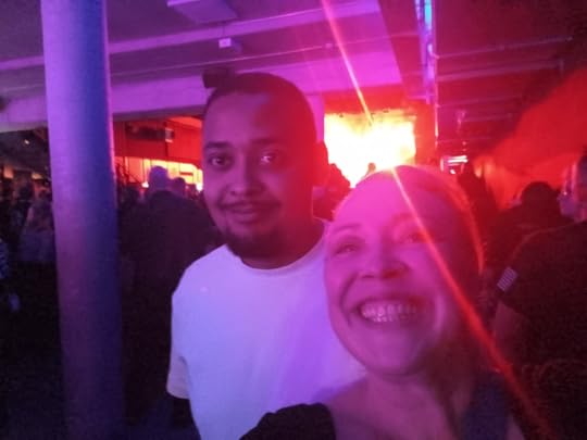 At the Smash into Pieces concert with my son Tajun