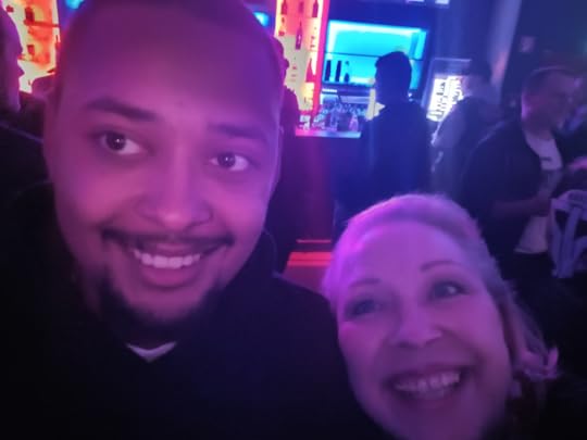 At the Smash into Pieces concert with my son Tajun