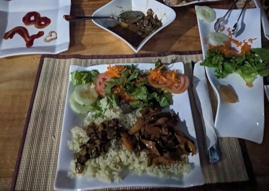 Lapas and buzio to celebrate 28 years together, a meal made for us by Claudia at the Fajã da Agua Beach House