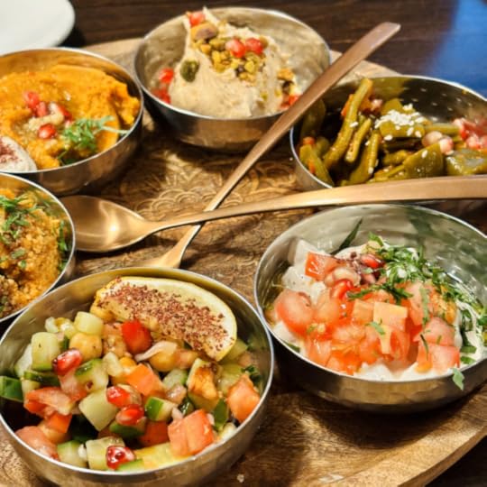 Mezze-Auswahl im Restaurant Mirou
