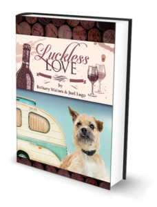 3-D rendering of the print edition, Luckless Love, a sweet romance