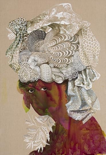 Firelei Báez, Sans-Souci (This threshold between a dematerialized and a historicized body), 2015, acrylic and ink on linen, Pérez Art Museum Miami, Museum purchase with funds provided by Lesie and Greg Ferrero and Rose Ellen Meyerhoff Greene, Photo: Oriol Tarridas, ©