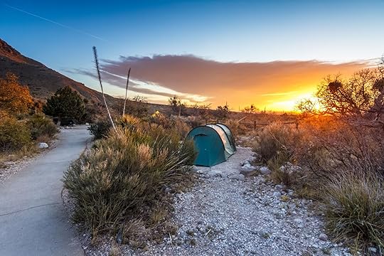 stargazing and methane national parks - campsite at Guadalupe Mountains National Park