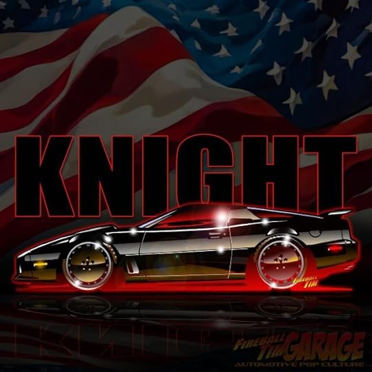 Knight Rider Automotive Pop Culture Concept Art by Fireball Tim Garage