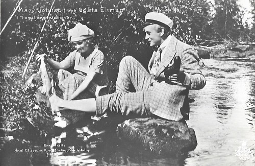 Mary Johnson and Gösta Ekman in Familjens traditioner (1920)
