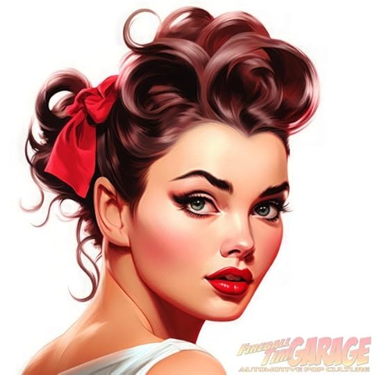 Fireball Pinup Automotive Pop Culture Concept Art by Fireball Tim Garage