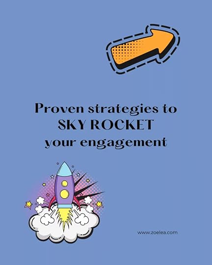 Facebook copywriting tips showing graphic of a rocket and arrow