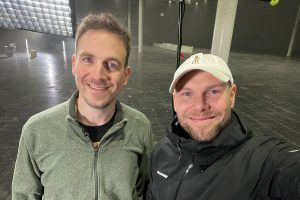 with my brother Ruben after the haircut