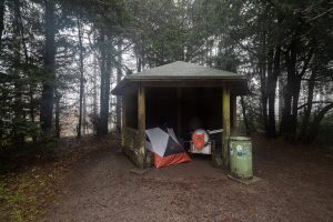 last camp on The Longest Way at Kreuzbuche in the Deister