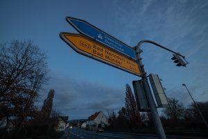 the first street sign with BAD NENNDORF on it