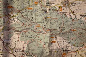 a map of the Deister forest