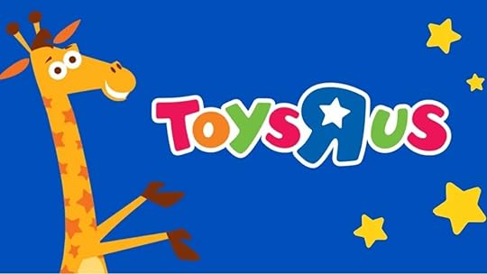 The classic Toys "R" Us store logo, with Geoffrey Giraffe for the Toys "R" Us Family Faceoff, Toys "R" Us reality tv competition show article