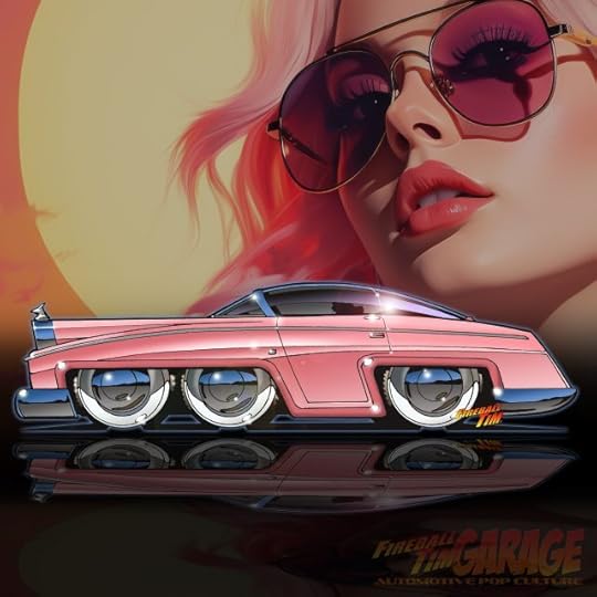 Lady Penelope Fab 1 Pop Culture Cars Canvas Art Mugs T Shirts by Fireball Tim Garage