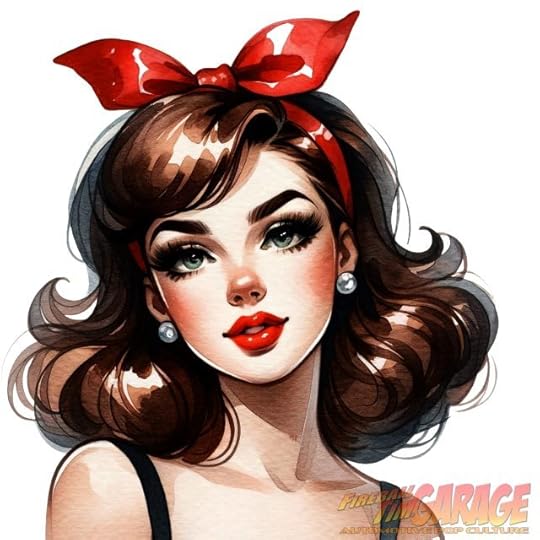 Truly Trudy Pinup Pop Culture Cars Canvas Art Mugs T Shirts by Fireball Tim Garage