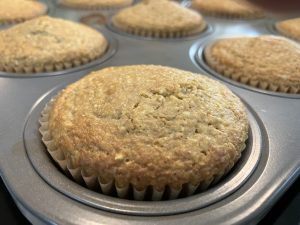 Cornbread-whole wheat muffins fresh from the oven