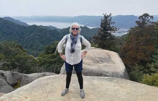 Midlife Sabbatical - Janice Horton Hiking on Mount Misen Miyajima Japan...