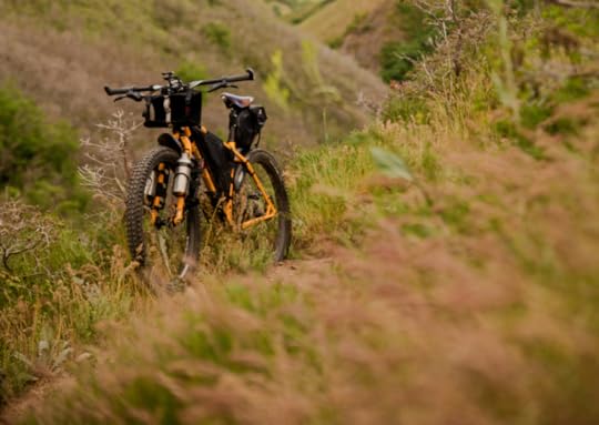 a bike with travel gear