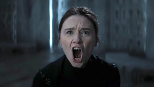 Young Valya Harkonnen screams while using the Voice on Dune: Prophecy