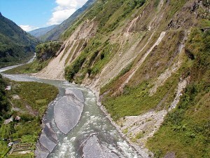 landslide closes a narrow mountain road, requiring blocked drivers to have an overcomers