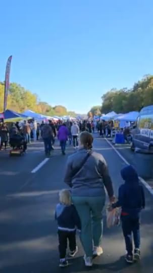 Walking through vendors on Bridge Day at New River Gorge Bridge National Park