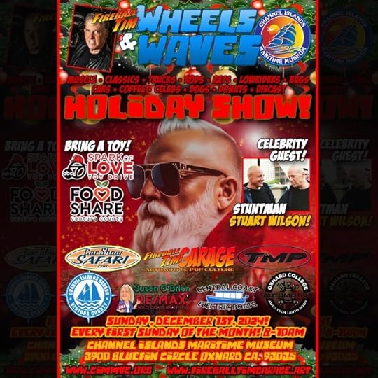 Wheels and Waves Automotive Pop Culture Car Art by Fireball Tim Garage