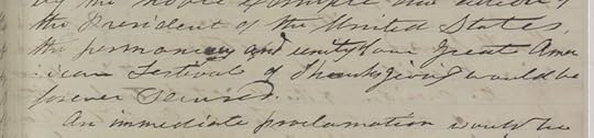 Close-up photograph of aged handwritten letter. The handwriting is in cursive, neat and in black ink on browned paper.