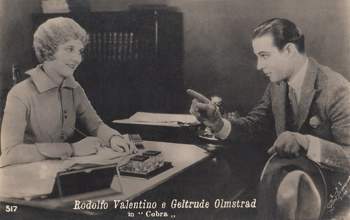 Gertrude Olmsted and Rudolph Valentino in Cobra (1925)