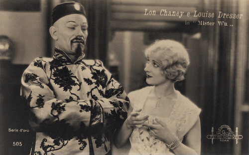 Gertrude Olmsted and Lon Chaney in Mr. Wu (1927)