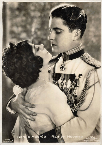 Renée Adorée and Ramon Novarro in Forbidden Hours (1928)