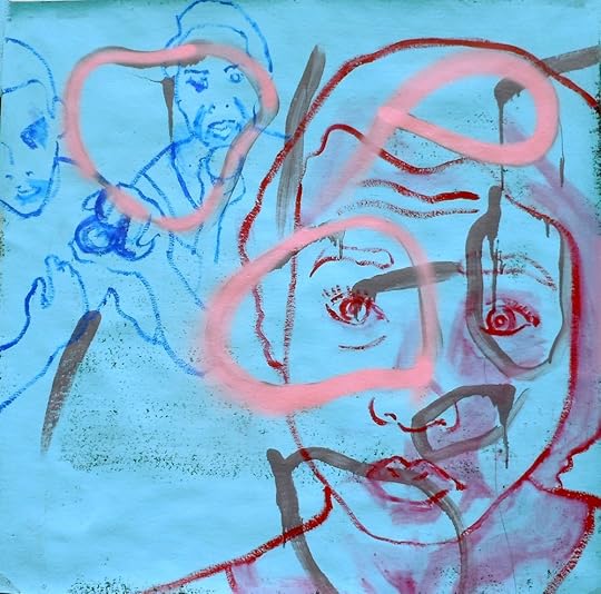 Swag Money, house acryl spray gouache black roof 36x36 2014.JPG