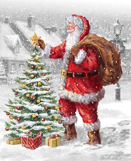 NEW! Christmas Wishes Santa's Tree Fabric Panel available at ShopNZP.com