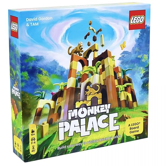 Monkey Palace board game box with LEGO buildings artwork