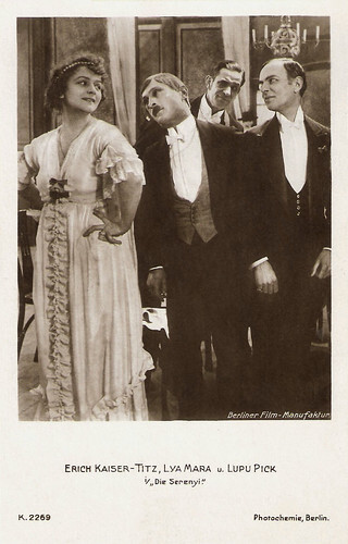 Erich Kaiser-Titz, Lya Mara and Lupu Pick in Die Serenyi (1918)