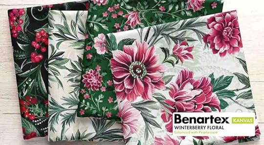NEW! Winterberry Floral Fabric Collection by Kanvas Studio for Benartex Designer Fabrics