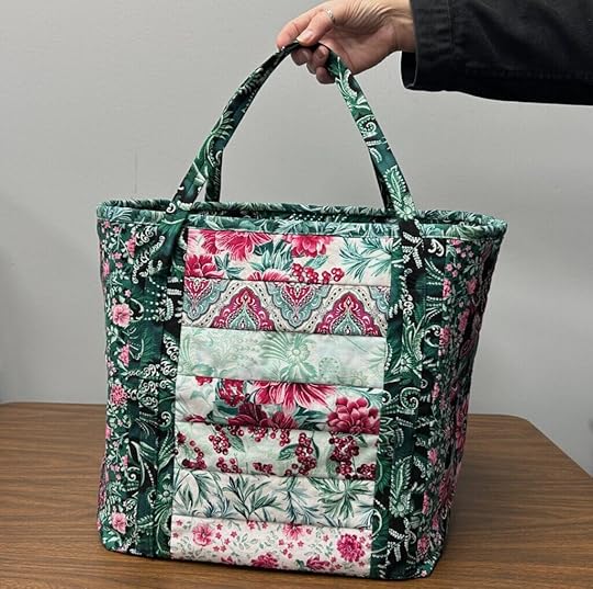 Quilt As You Go Charlotte Tote made with Winterberry Floral Fabrics at The Nancy Zieman Productions Blog