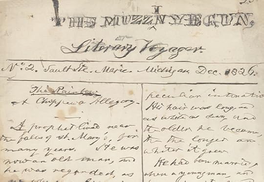 A scanned image of a handwritten copy of a magazine from 1826. The paper is sepia toned; the ink is black and uneven, the handwriting unsteady. 