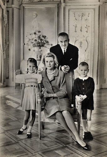 Grace Kelly, Prince Rainier, Caroline and Albert