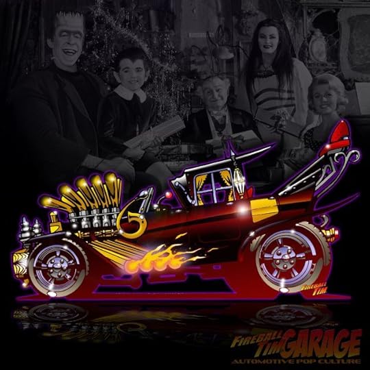 Munsters Automotive Pop Culture Car Art by Fireball Tim Garage