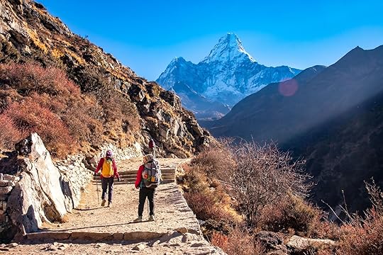 trekkers heading towards Mt. Ama Dablam