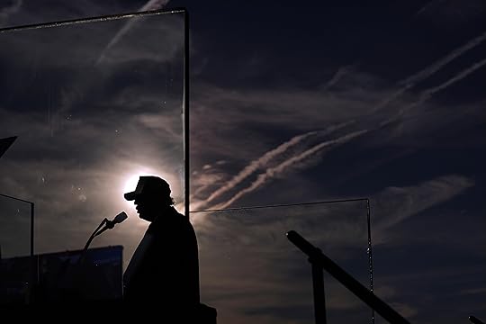 Republican presidential nominee former President Donald Trump speaks at a campaign rally