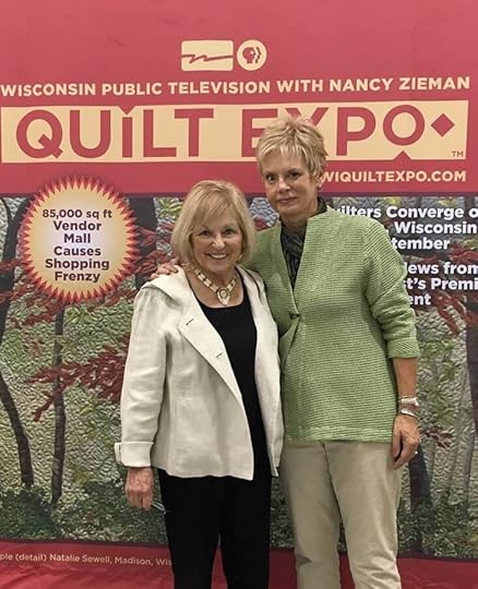 2016 Natalie Sewell and Nancy Zieman at The Great Wisconsin Quilt Show