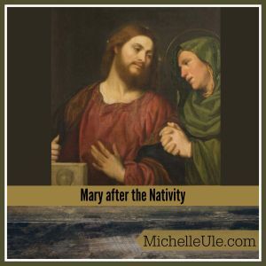 Adult Jesus taking leave of his mother