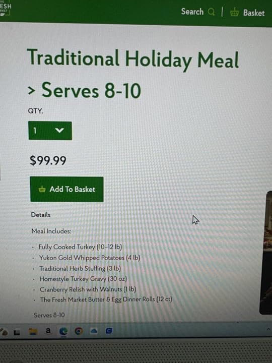 fresh market traditional holiday meal