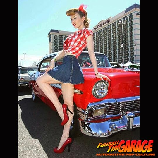 Fireball Pinups Automotive Pop Culture Car Art by Fireball Tim Garage