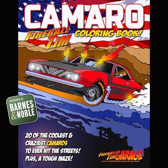 Camaro Coloring Book Automotive Pop Culture Car Art by Fireball Tim Garage