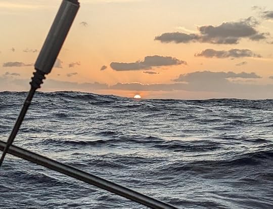 Sunrise, far from Cabo Verde