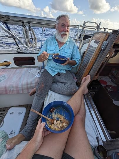 Thanksgiving feast at sea