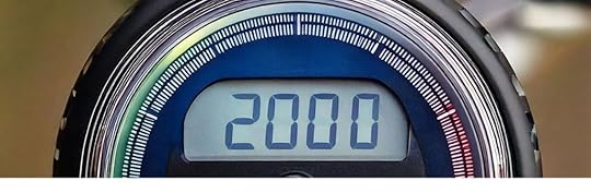 bicycle odometer showing 2,000 kilometers