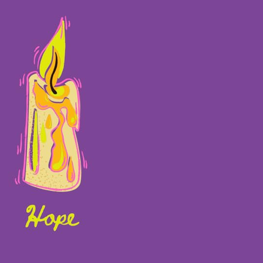 Advent Week one Hope candle