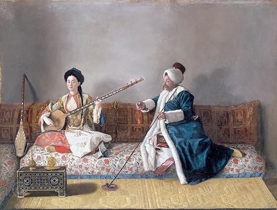 Fantesca che porge una lettera alla signoraMonsieur Levett et Mademoiselle Glavani